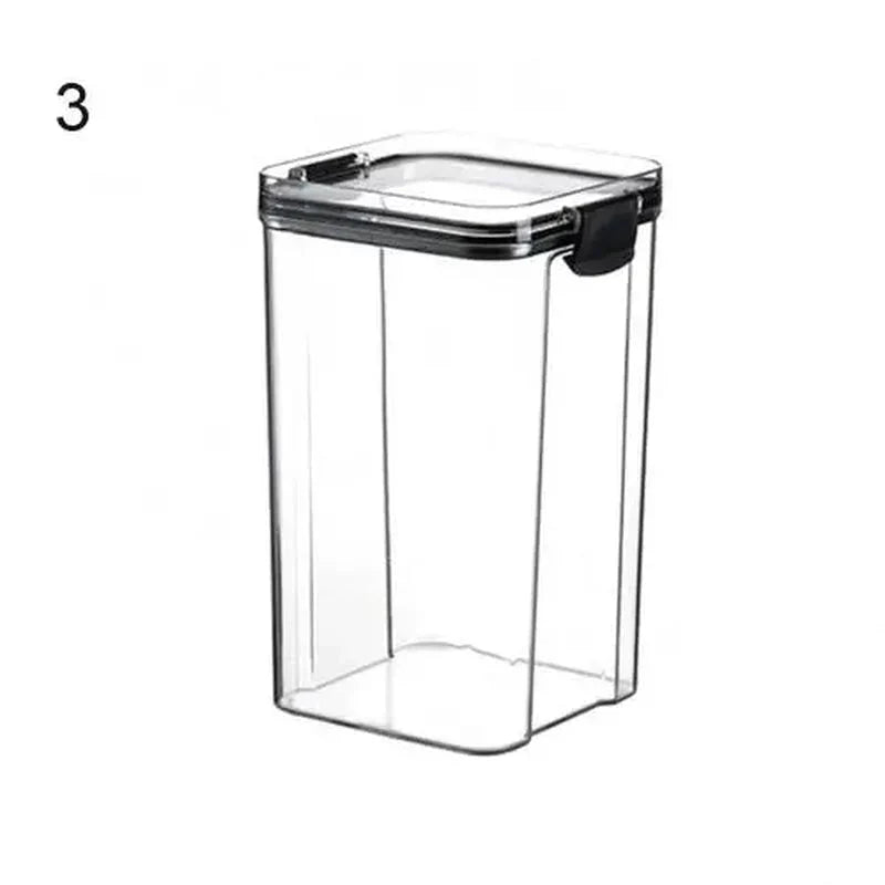 Multipurpose Food Storage Containers Set - Clear Jars with Lids for Cereal, Candy, and Dry Goods - Sekani Store