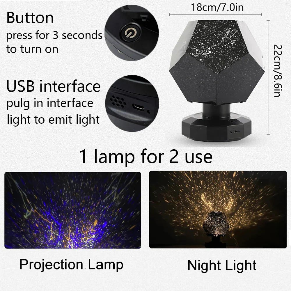 Star Projector Constellation Night Light - Sekani Store