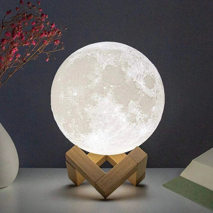 D5 Starry Moon Lamp 8Cm - LED Night Light with Stand, Perfect for Bedroom Decor and Gifts - Sekani Store