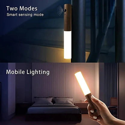 Intelligent Human Body Induction LED Night Light – Rechargeable Wall Light for Corridor, Cabinet, and Toilet - Sekani Store
