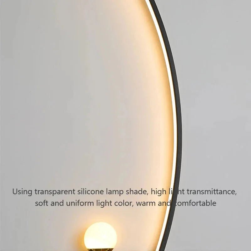 Modern LED Wall Lamp – Minimalist Art Design for Bedroom, Living Room, and Bathroom, Gold/Black - Sekani Store