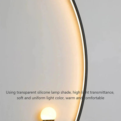 Modern LED Wall Lamp – Minimalist Art Design for Bedroom, Living Room, and Bathroom, Gold/Black - Sekani Store
