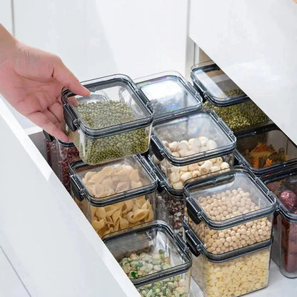 Multipurpose Food Storage Containers Set - Clear Jars with Lids for Cereal, Candy, and Dry Goods - Sekani Store