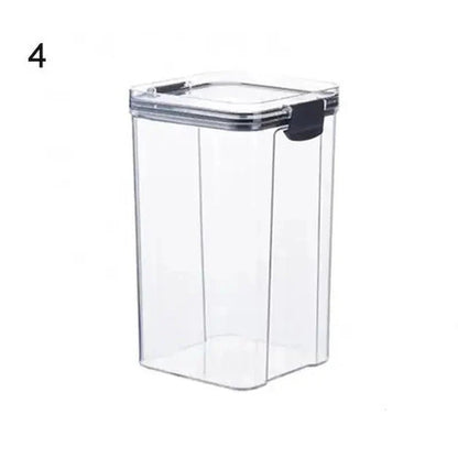 Multipurpose Food Storage Containers Set - Clear Jars with Lids for Cereal, Candy, and Dry Goods - Sekani Store
