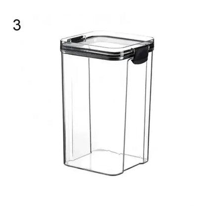 Multipurpose Food Storage Containers Set - Clear Jars with Lids for Cereal, Candy, and Dry Goods - Sekani Store