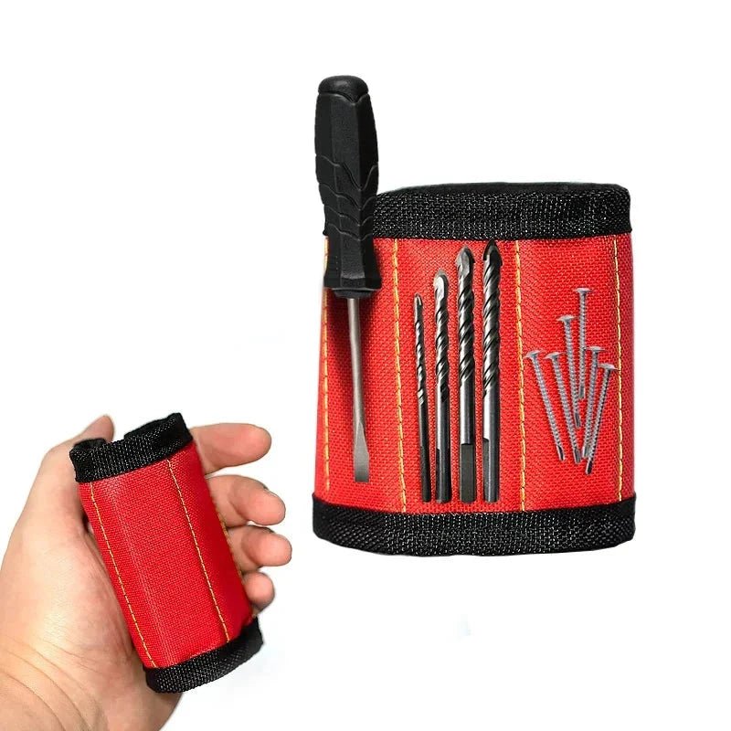 Strong Magnetic Wristband – Portable Tool Bag for Holding Screws, Nails, Nuts, Bolts, and Drill Bits - Sekani Store