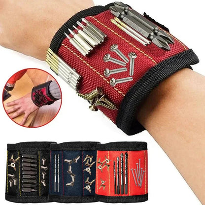 Strong Magnetic Wristband – Portable Tool Bag for Holding Screws, Nails, Nuts, Bolts, and Drill Bits - Sekani Store