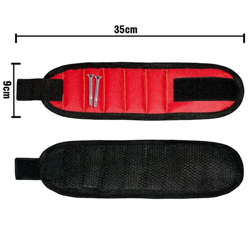 Strong Magnetic Wristband – Portable Tool Bag for Holding Screws, Nails, Nuts, Bolts, and Drill Bits - Sekani Store