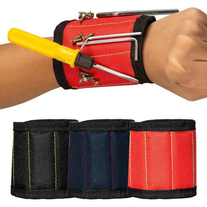 Strong Magnetic Wristband – Portable Tool Bag for Holding Screws, Nails, Nuts, Bolts, and Drill Bits - Sekani Store